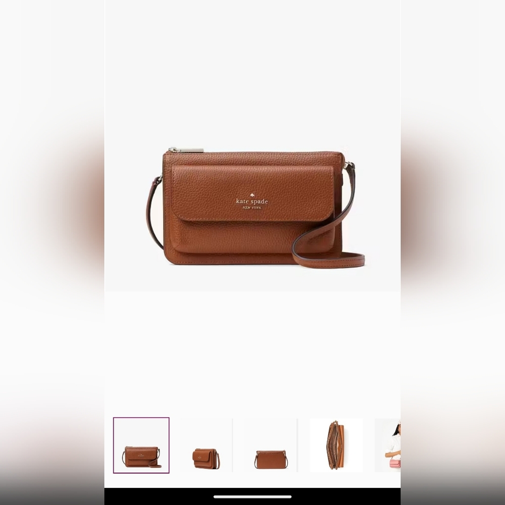 Kate Spade Leila Pebble Small Leather Crossbody Bag
